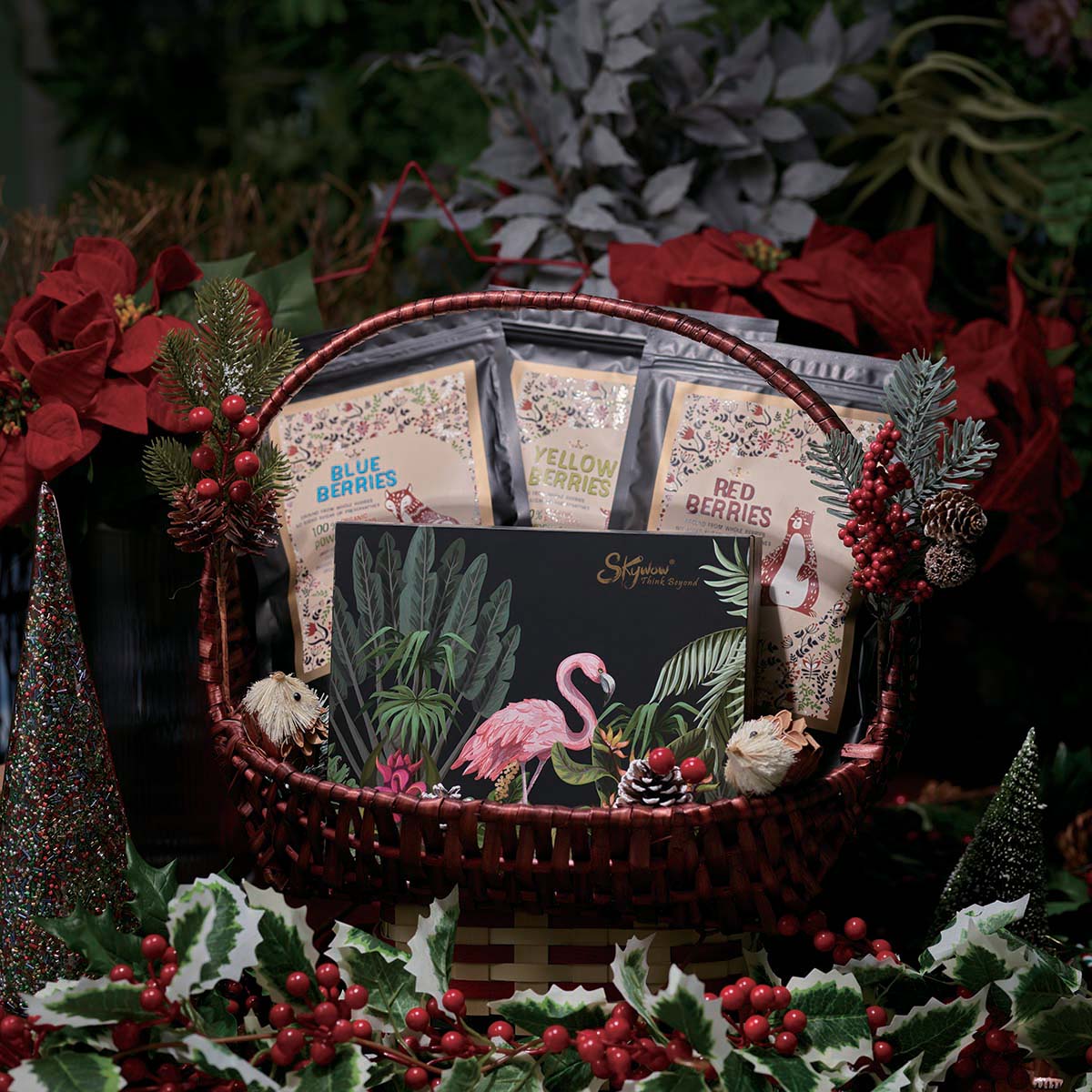 Skywow Gem of the Forest Basket Hamper Gift Set