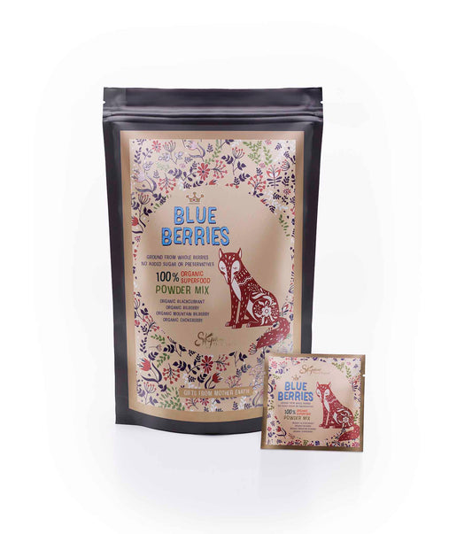 Skywow organic blue berries powders from Finland