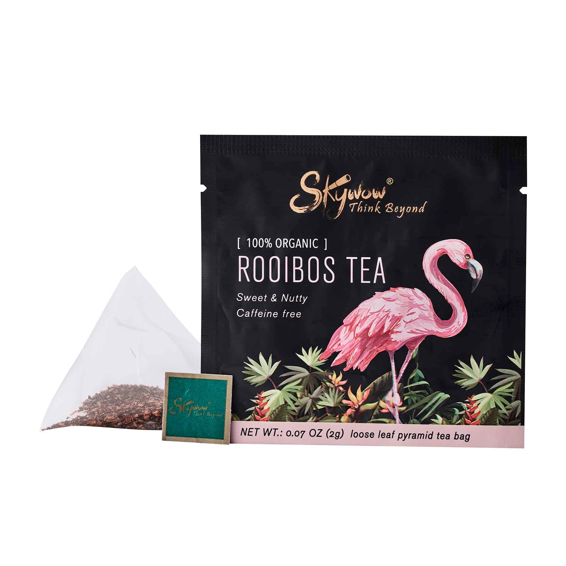 Skywow Organic Rooibos Tea, Individually packed pyramid teabags
